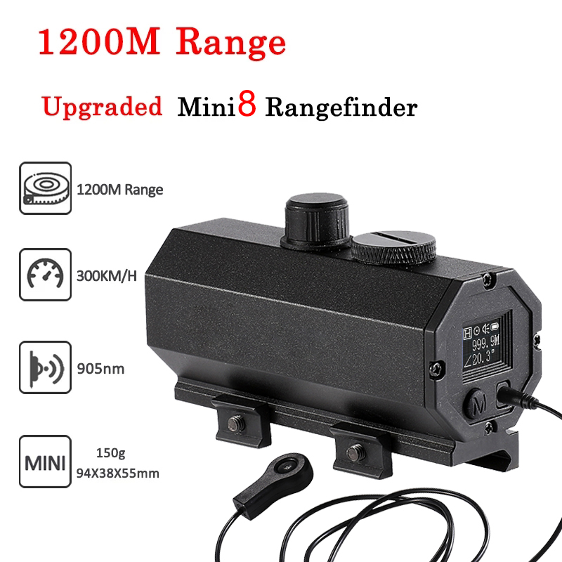 Rangefinder Laser Hunting - MINI8 Plug-in 1200m Ranging Device Laser