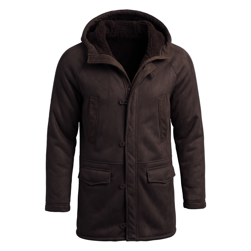 New Men's Faux Fur Lined Hoode - огляд і ціна Men'S Outdoor Hunting Jacket