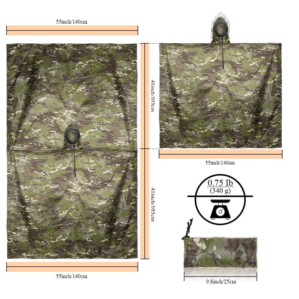 Tactical Raincoat Breathable O - огляд і ціна Outdoor Hunting Prints