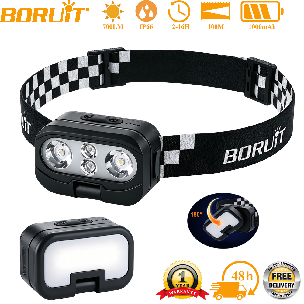 BORUiT RT400 LED Headlamp 700L - огляд і ціна Outdoor Hunting Bike